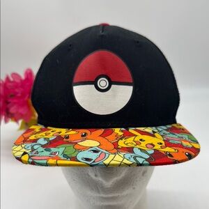 Kids Pokémon Black and Multicolor Cap HT9052